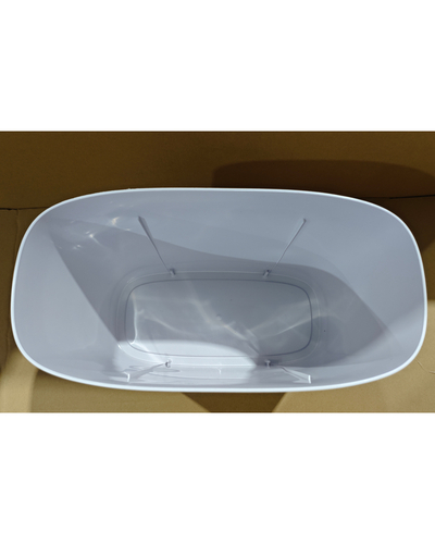 Мусорное ведро сенсорное овальное Mixxus Flat-TC0109 White 9 л цвет белый (MI7074)
