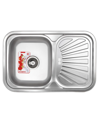 Мийка кухонна Zerix Z7549-08-180E (Satin) (ZX1606) Мийка кухонна Zerix Z7549-08-180E (Satin) (ZX1606)