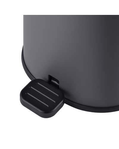 Мусорное ведро с плавным закрытием овальное Mixxus Premium Olivary-TC0105 Graphite 5 л цвет графит (MI7063)