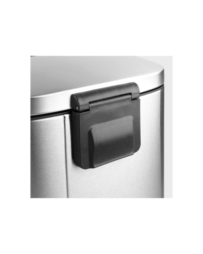 Відро для сміття з плавним закриттям прямокутне Mixxus Bevel-TC0105 SS Color 5л колір наржавійка (MI7086)