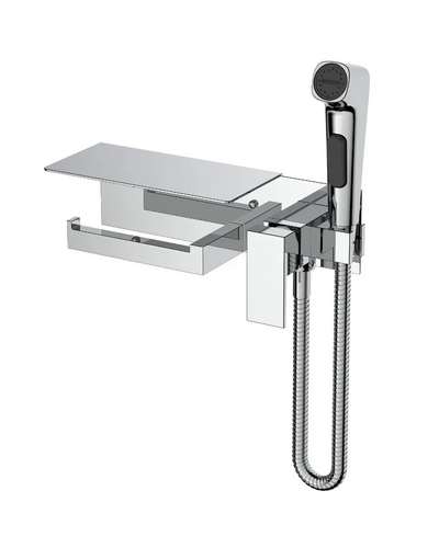 Змішувач для гігієнічного душу Mixxus Premium Mark 069 з тримачем для туалетного паперу (MI6786)