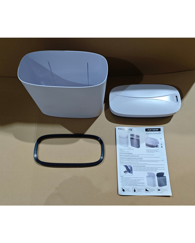 Мусорное ведро сенсорное овальное Mixxus Flat-TC0109 White 9 л цвет белый (MI7074)