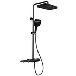 Душова система з термостатичним змішувачем Mixxus Premium Space-009-J Black з кнопковим перемикачем, 3 режими (MI7011)