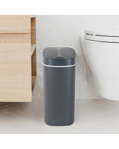 Мусорное ведро сенсорное овальное Mixxus Flat-TC0109 Graphite 9 л цвет графит (MI7075)
