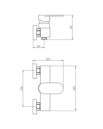 Змішувач для душу Mixxus Bruno 003 (MI6276)