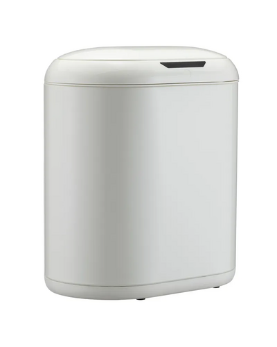 Мусорное ведро сенсорное овальное Mixxus Premium Topper-TC0112 White 12л цвет белый (MI7082)