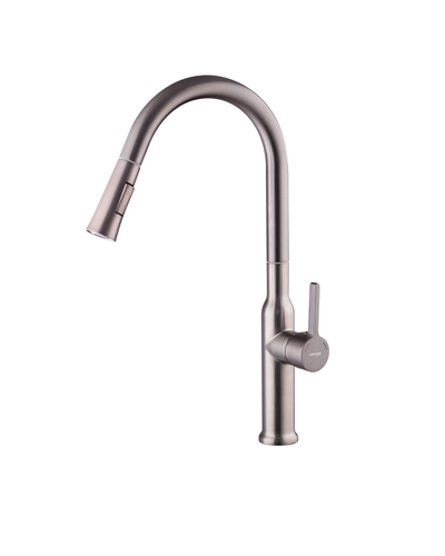 Змішувач для кухні з висувним виливом Mixxus Premium Pull 014 Graphite (MI6959)