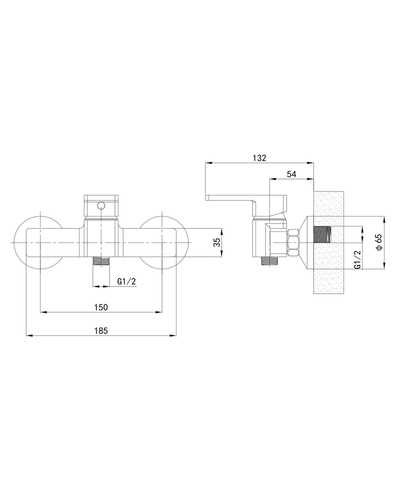 Смеситель для душевой кабины Mixxus Premium Loren 003 (MI6798)