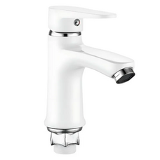 Смеситель для умывальника Mixxus Elvis 001 (NUT) White (без подвода) (MI6583)