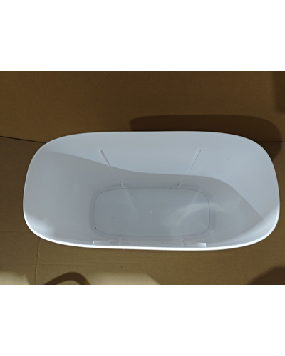 Мусорное ведро сенсорное прямоугольное Mixxus Wave-TC0414 White 14 л (цвет белый) (MI8405)