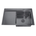 Мойка Zerix ZH7849R-215 Nano-Black (3.0/0.8) из нержавеющей стали (MX1592)