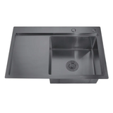 Мойка Zerix ZH7849R-215 Nano-Black (3.0/0.8) из нержавеющей стали (MX1592)