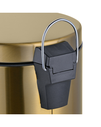 Мусорное ведро с плавным закрытием круглое Mixxus Ellipse-TC0205 Brushed Gold 5л (цвет матовое золото) (MI8400)