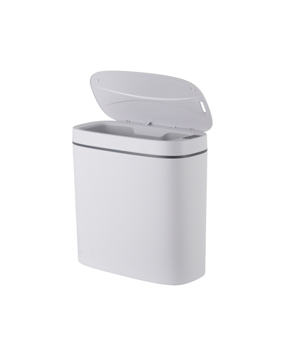 Мусорное ведро сенсорное овальное Mixxus Flat-TC0109 White 9 л цвет белый (MI7074)
