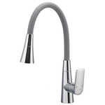 Змішувач для кухні Mixxus Premium Matis 011-T (NUT) Refl.Gray (Колір хром+силік.вилив сірий) (MI8267)