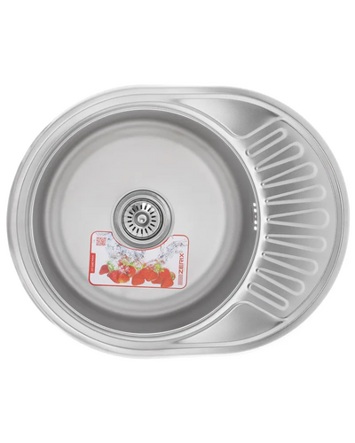 Мийка кухонна Zerix Z5745-06-180E (Satin) (ZX1590) Мийка кухонна Zerix Z5745-06-180E (Satin) (ZX1590)