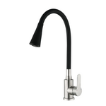 Змішувач для кухні Mixxus Dax-011 REFL.Black із силіконовим виливом (MI6559)