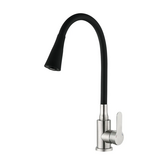 Смеситель для кухни Mixxus Dax-011 REFL.Black с силиконовым изливом (MI6559)