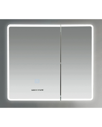 Дзеркальна шафка Mixxus Premium Olivary CM01-80x70x13 з LED Touch, димером, регулятором яскравості (MI8296)
