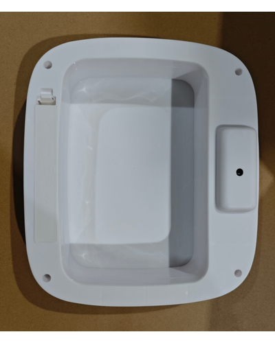 Мусорное ведро сенсорное прямоугольное Mixxus Wave-TC0314 White 14 л (цвет белый) (MI8404)