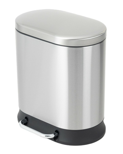 Мусорное ведро с плавным закрытием овальное Mixxus Premium Strong-TC0105 SS Color 5л цвет нержавейка (MI7080)