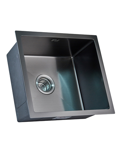 Мийка Zerix ZH4843B-215 (3.0/1.0) PVD-Black з сушаркою для посуду (ZM5555) Мийка Zerix ZH4843B-215 (3.0/1.0) PVD-Black з сушаркою для посуду (ZM5555)