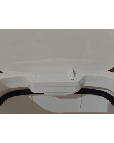 Мусорное ведро сенсорное прямоугольное Mixxus Wave-TC0414 White 14 л (цвет белый) (MI8405)