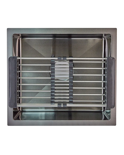 Мийка Zerix ZH4843B-215 (3.0/1.0) PVD-Black з сушаркою для посуду (ZM5555) Мийка Zerix ZH4843B-215 (3.0/1.0) PVD-Black з сушаркою для посуду (ZM5555)