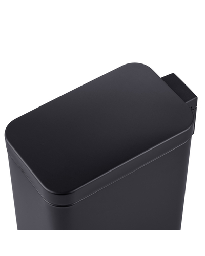 Мусорное ведро с плавным закрытием прямоугольное Mixxus Premium Quadro-TC0105 Black 5 л цвет черный (MI7061)