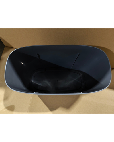 Мусорное ведро сенсорное овальное Mixxus Flat-TC0109 Graphite 9 л цвет графит (MI7075)