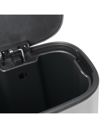 Мусорное ведро с плавным закрытием овальное Mixxus Premium Diverse-TC0105 SS Color 5л цвет нержавейка (MI7078)