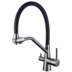 Смеситель для кухни Mixxus Premium Senna 021 Graphite с выходом для питьевой воды (MI6827)