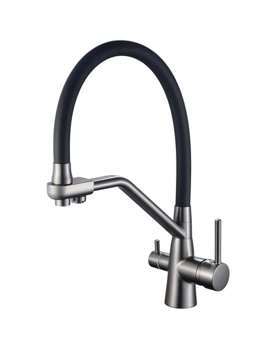 Смеситель для кухни Mixxus Premium Senna 021 Graphite с выходом для питьевой воды (MI6827)