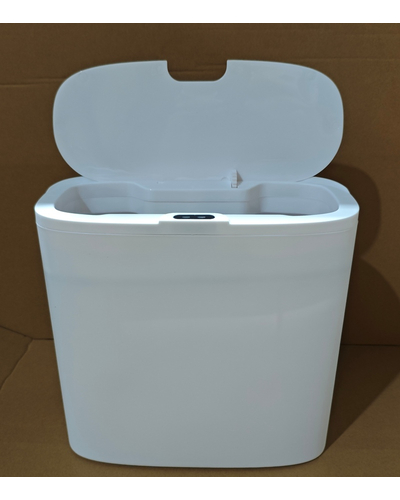 Мусорное ведро сенсорное прямоугольное Mixxus Wave-TC0414 White 14 л (цвет белый) (MI8405)