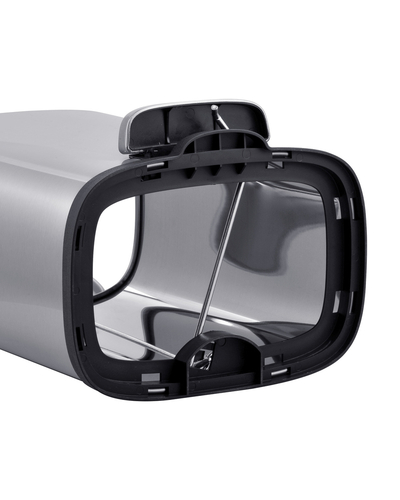 Мусорное ведро с плавным закрытием прямоугольное Mixxus Premium Style-TC0305 SS Color 5л цвет нержавейка (MI7060)
