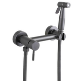 Змішувач настінний з гігієнічним душем Mixxus SUS-222 Graphite з нержавіючої сталі SUS304 (MX9884)