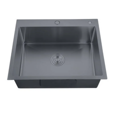 Мийка Zerix ZH5050-215 Nano-Black (3.0/0.8) з нержавіючої сталі (MX1582)