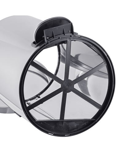 Відро для сміття з плавним закриттям кругле Mixxus Ellipse-TC0212 SS Color 12л (колір нержавійка) (MI8399)