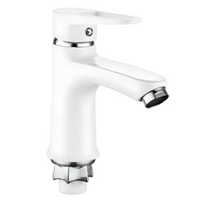 Смеситель для умывальника Mixxus Elba 001 (NUT) White (без подвода) (MI6584)