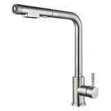 Смеситель для кухни с выдвижным изливом Mixxus Lux-021 Pull из нерж. стали SUS304 (MI8229)