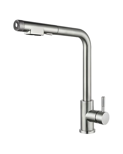 Смеситель для кухни с выдвижным изливом Mixxus Lux-021 Pull из нерж. стали SUS304 (MI8229)