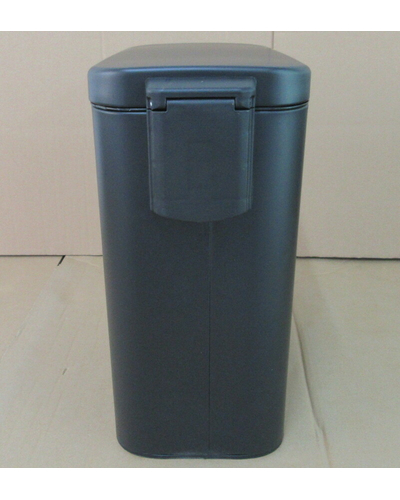Мусорное ведро с плавным закрытием прямоугольное Mixxus Diverse-TC0312 Black 12л цвет черный (MI7091)