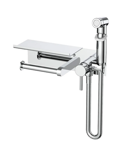 Змішувач для гігієнічного душу Mixxus Premium HANS 069 з тримачем для туалетного паперу (MI6785)