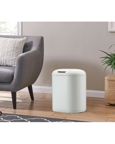 Мусорное ведро сенсорное овальное Mixxus Premium Topper-TC0112 White 12л цвет белый (MI7082)
