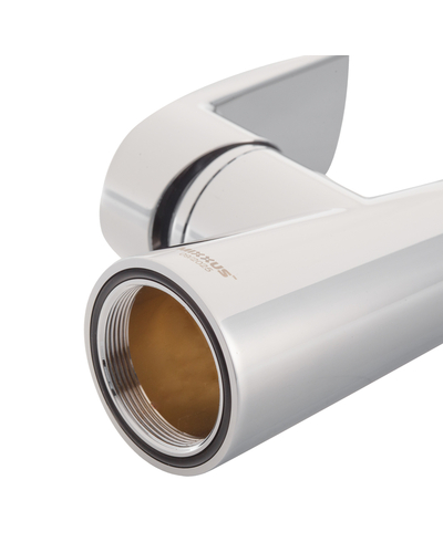 Змішувач для кухні Mixxus Premium Matis 011-T (NUT) Refl.Gray (Колір хром+силік.вилив сірий) (MI8267)