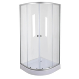 Душова кабіна без піддону Mixxus Plain SC01-90x90x185-TR Chrome прозоре скло 4мм (MI6899)