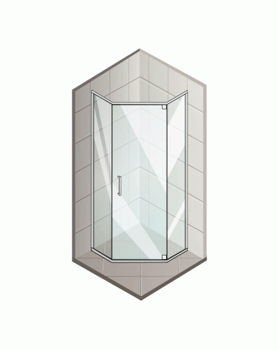 Душевая кабина без поддона Mixxus Lines SC01-90x90x185-TR Chrome прозрачное стекло 6мм (MI6915)