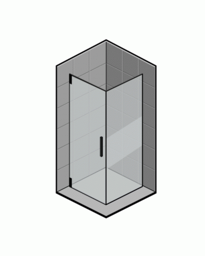 Душевая кабина без поддона Mixxus Premium Bevel SC01-90x90x195-TR Black прозрачное стекло 6мм (MI6864)