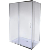 Душова кабіна без піддону Mixxus Hard SC01-120x80x185-TR Chrome прозоре скло 5мм (MI6912)