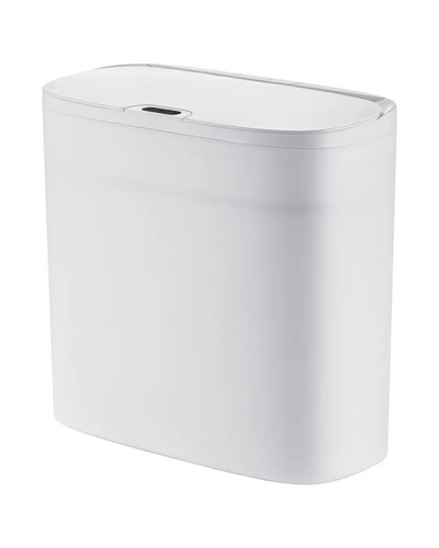 Мусорное ведро сенсорное прямоугольное Mixxus Wave-TC0414 White 14 л (цвет белый) (MI8405)